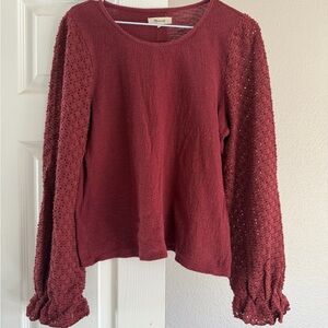 Madewell long sleeve top
